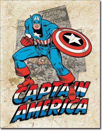 Targa in latta - Captain America (2)