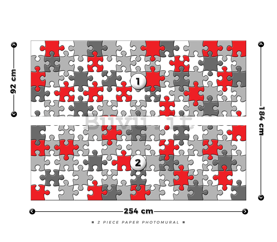 Fotomurale: Puzzle (1) - 184x254 cm