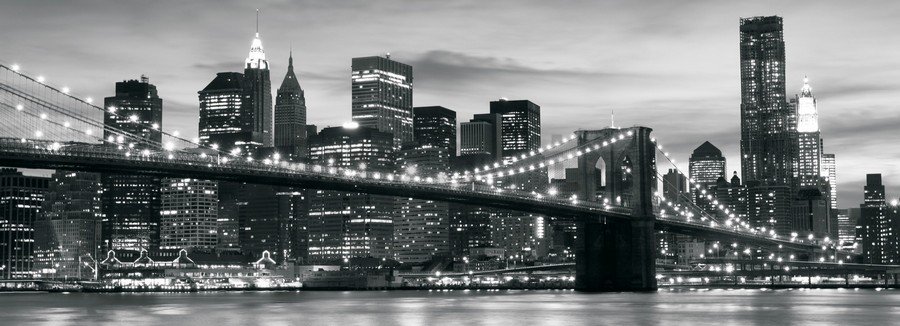 Fotomurale: Brooklyn Bridge - 104x250 cm