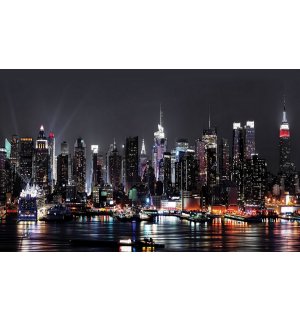 Fotomurale in TNT: New York di notte (2) - 184x254 cm
