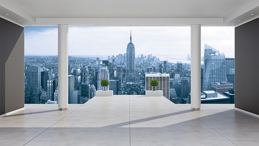 Fotomurale in TNT: Vista di Manhattan (Terrazza) - 184x254 cm