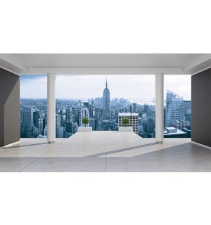 Fotomurale in TNT: Vista di Manhattan (Terrazza) - 184x254 cm