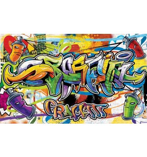 Fotomurale: Graffiti (2) - 254x92 cm
