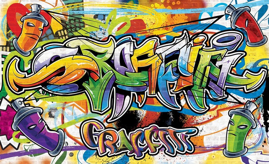 Fotomurale in TNT: Graffiti (2) - 104x152,5 cm