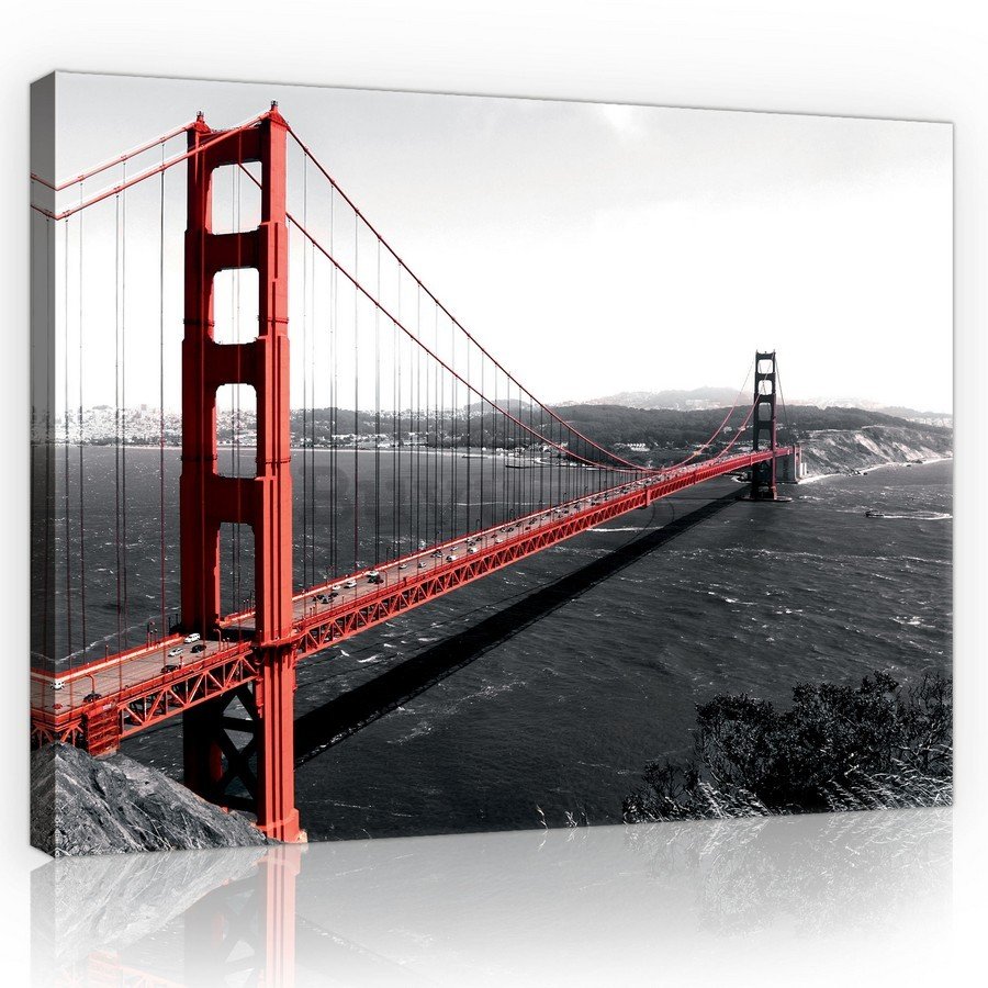 Quadro su tela: Golden Gate Bridge (1) - 75x100 cm