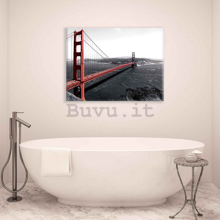 Quadro su tela: Golden Gate Bridge (3) - 75x100 cm
