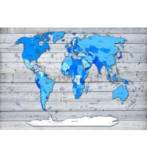 Quadro su tela: Mappa del mondo (4) - 75x100 cm