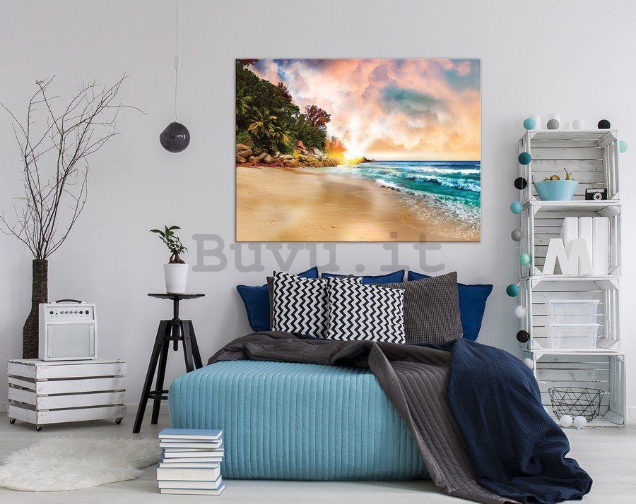 Quadro su tela: Paradiso sulla spiaggia (2) - 75x100 cm