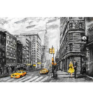 Quadro su tela: New York (dipinta) - 75x100 cm