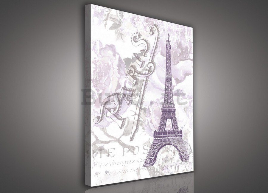 Quadro su tela: Torre Eiffel (Parigi) - 75x100 cm