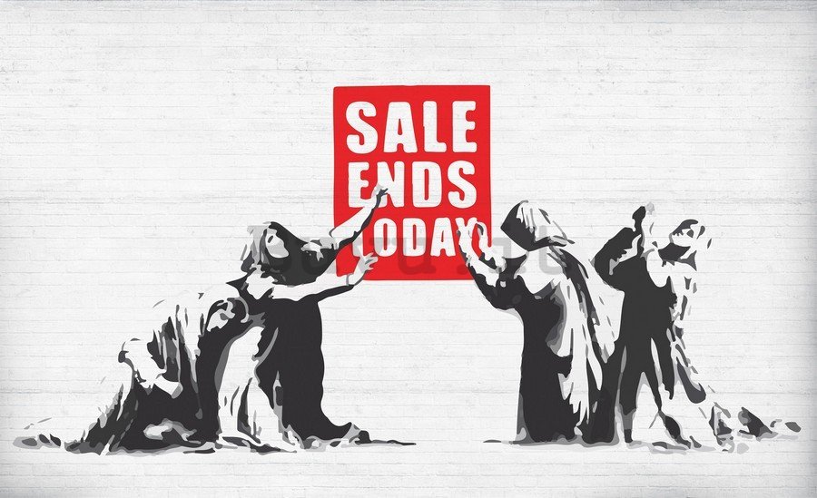 Quadro su tela: Sale Ends Today (graffiti) - 75x100 cm
