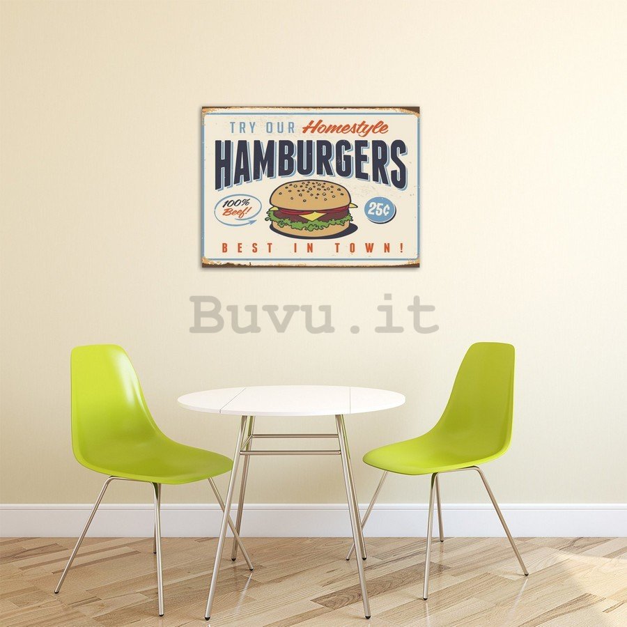 Quadro su tela: Hamburgers - 75x100 cm