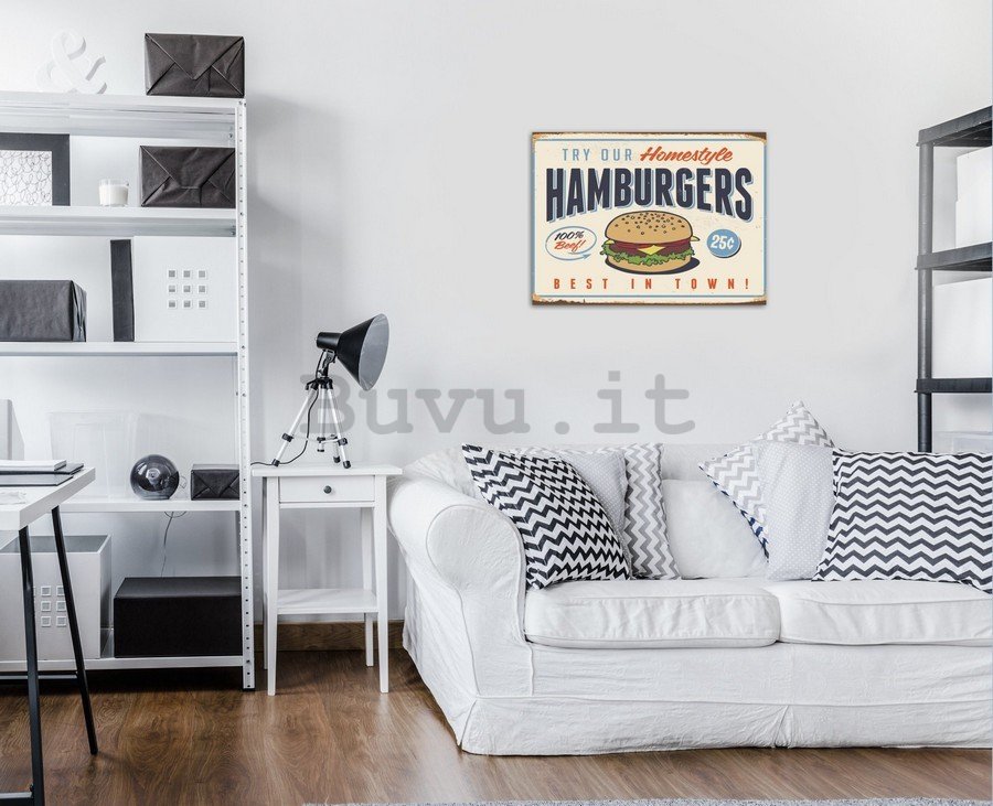 Quadro su tela: Hamburgers - 75x100 cm