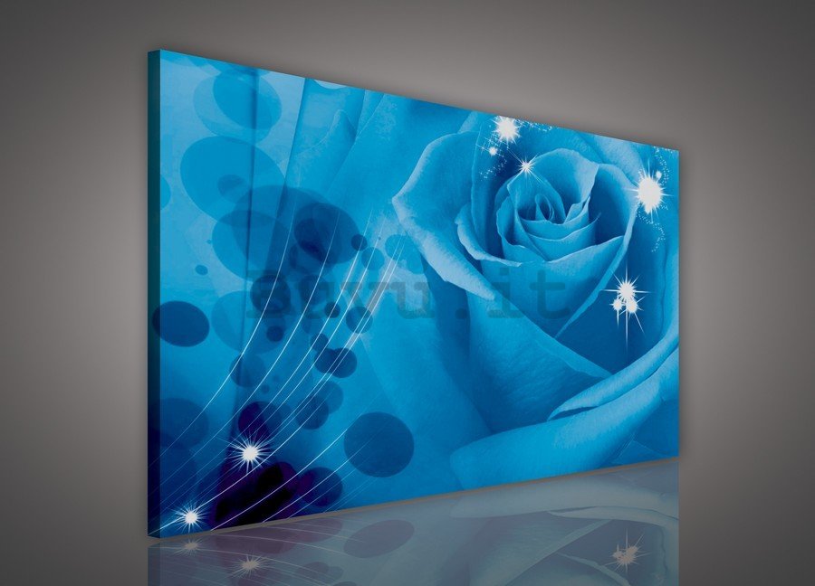 Quadro su tela: Rosa blu (1) - 75x100 cm