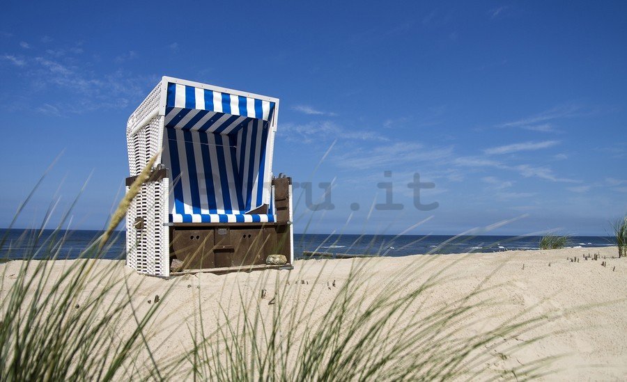 Quadro su tela: Sdraio in spiaggia - 75x100 cm