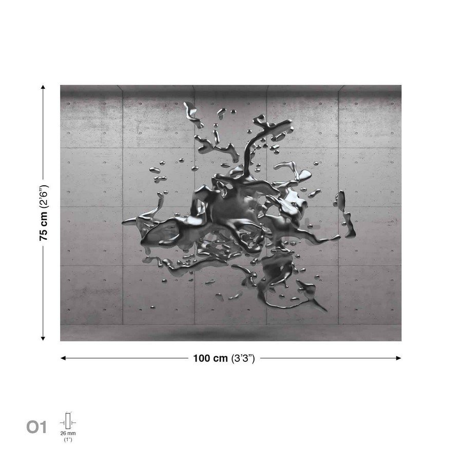 Quadro su tela: Astrazione splash (3) - 75x100 cm