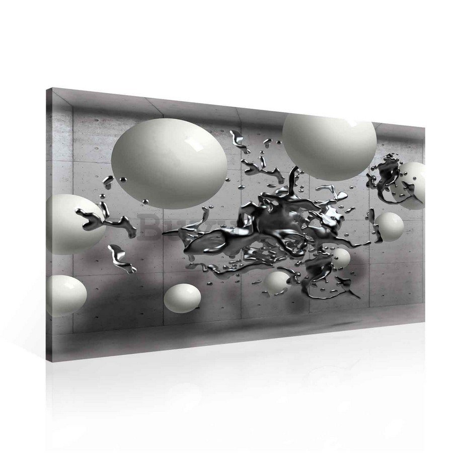 Quadro su tela: Astrazione (splash) - 75x100 cm