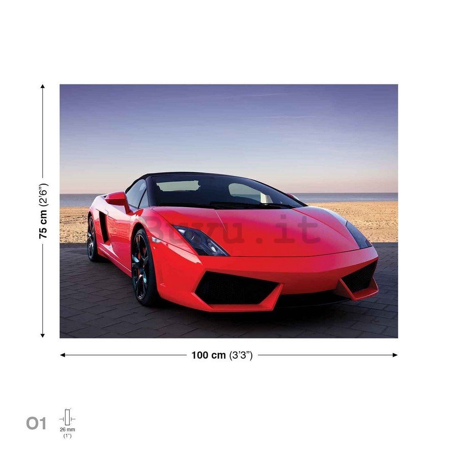 Quadro su tela: Lamborghini - 75x100 cm