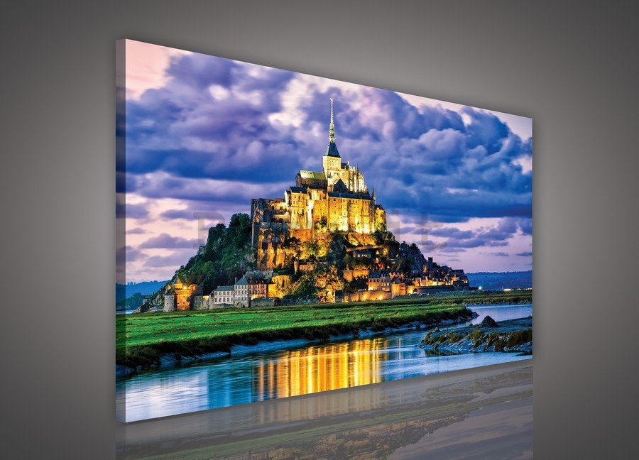 Quadro su tela: Mont Saint-Michel - 75x100 cm
