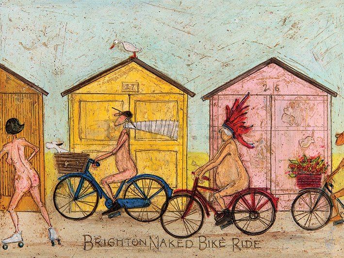 Quadro su tela - Sam Toft, Brighton Naked Bike Ride