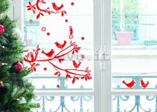 Adesivo su vetro natalizio - Rametti
