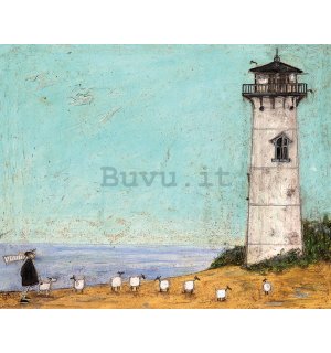 Quadro su tela - Sam Toft, Seven Sisters and a Lighthouse