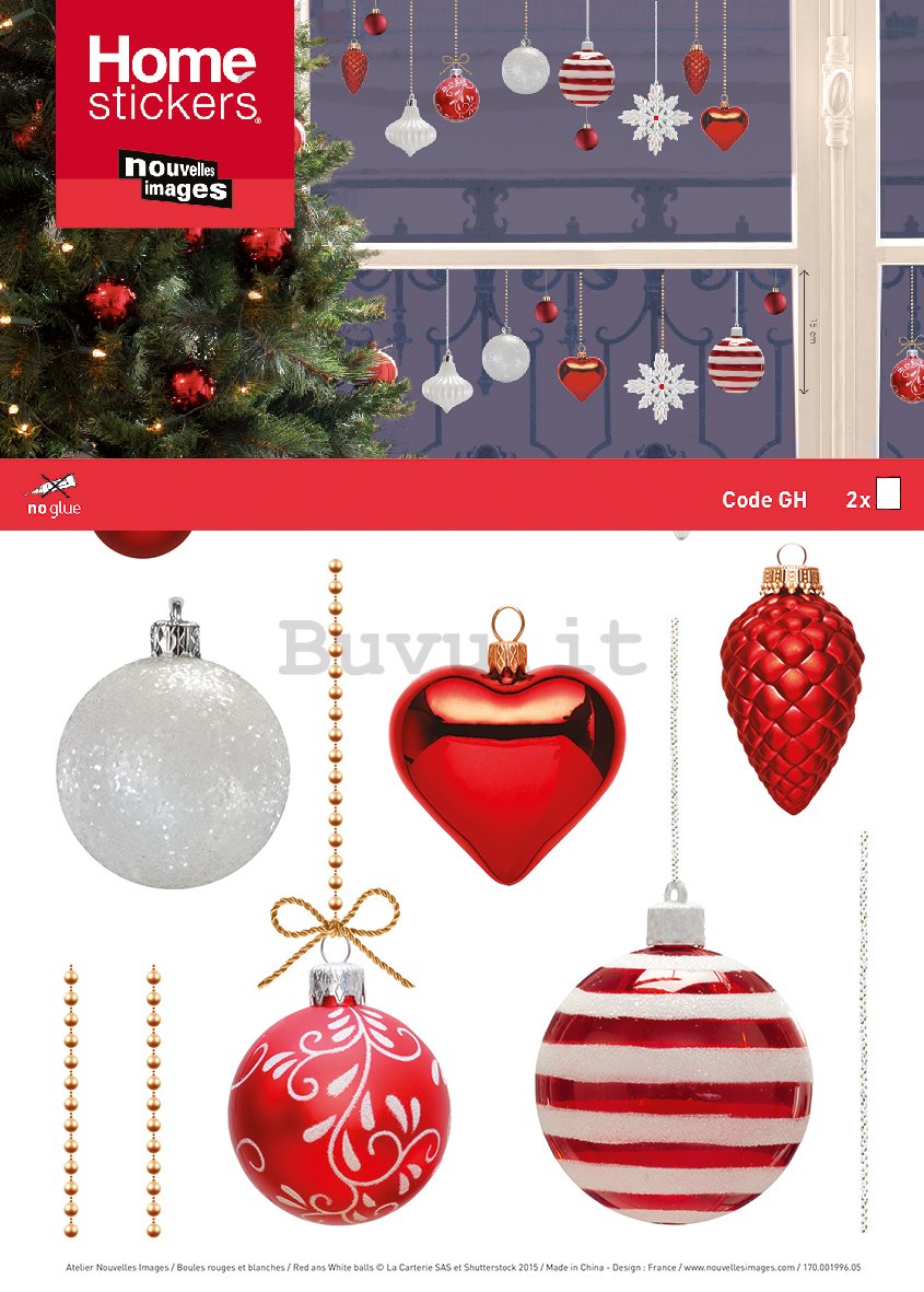 Adesivo su vetro natalizio - Decorazioni (2)