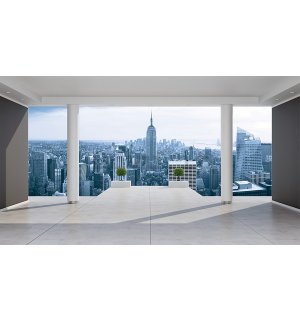 Fotomurale in TNT: Vista di Manhattan (Terrazza) - 254x368 cm