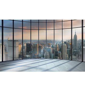 Fotomurale in TNT: Vista su New York dalla finestra - 254x368 cm