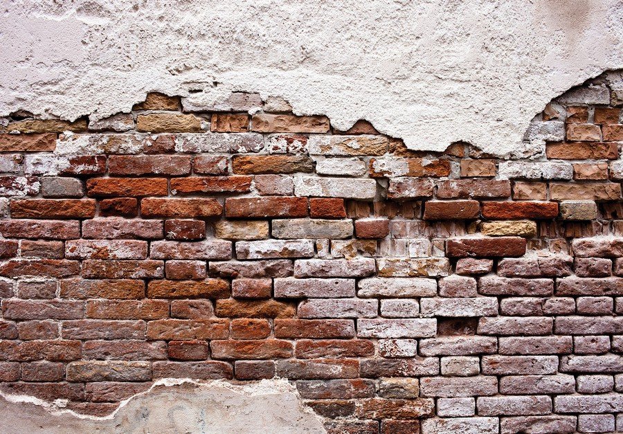 Fotomurale: Vecchio muro di mattoni - 254x368 cm