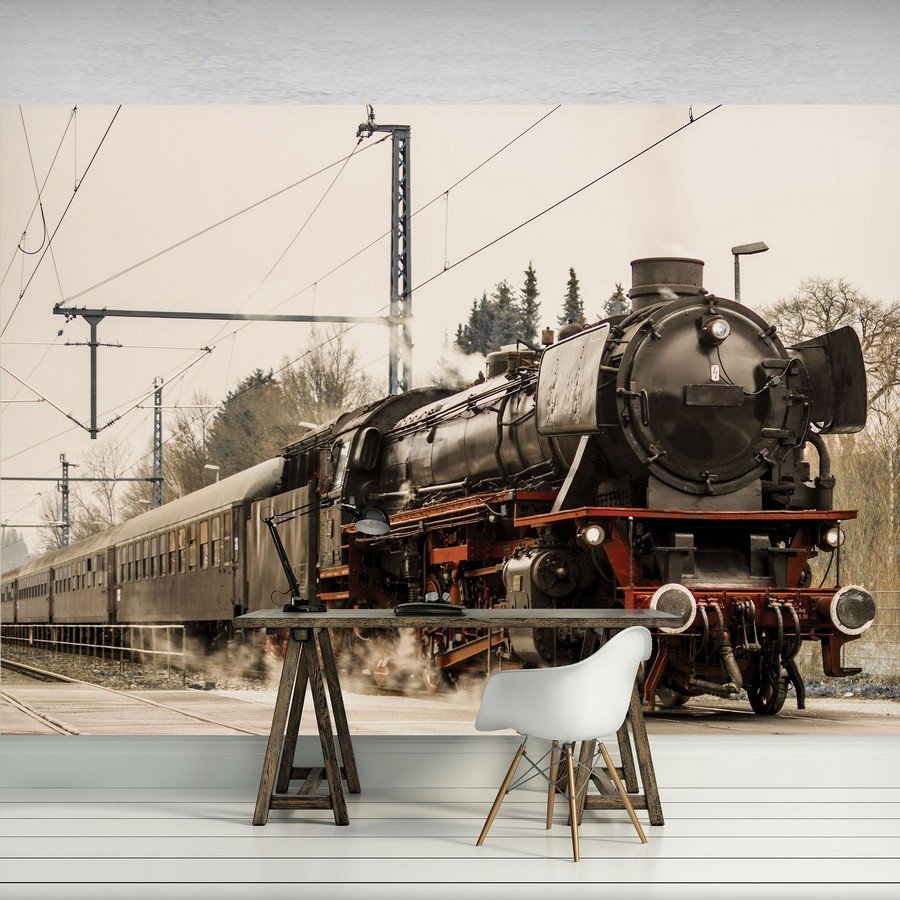Fotomurale: Locomotiva a vapore (1) - 184x254 cm