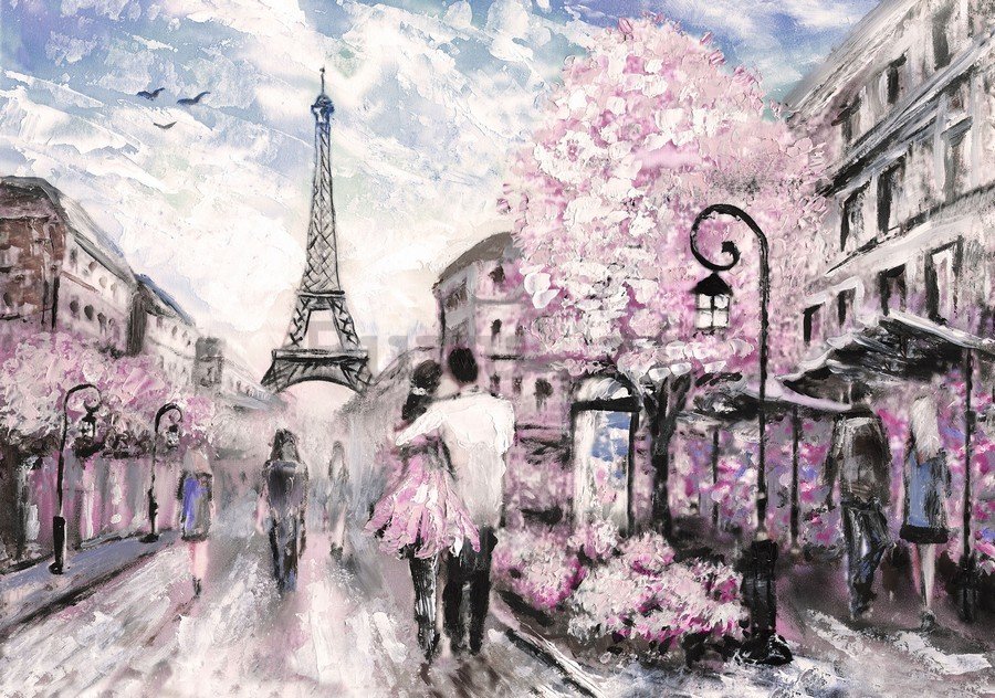 Fotomurale: Parigi (dipinta) - 184x254 cm