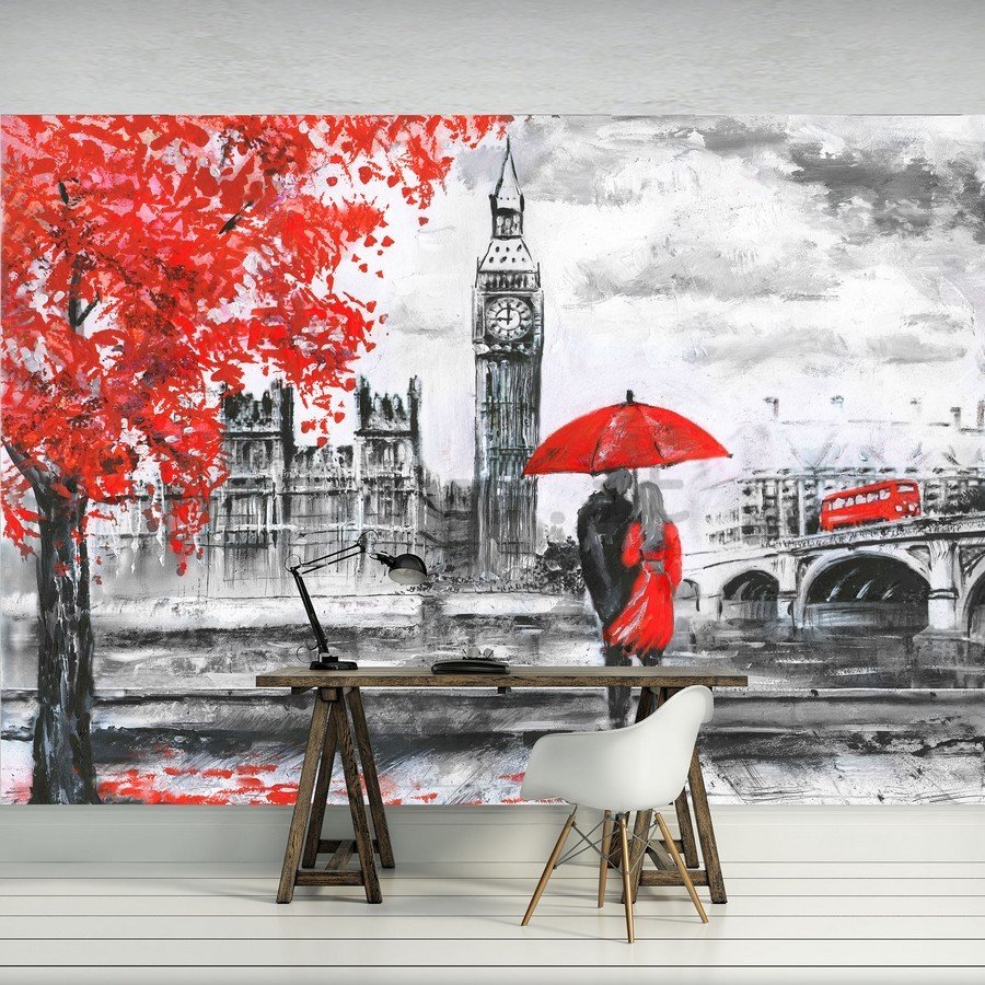 Fotomurale: Londra (dipinta) - 184x254 cm