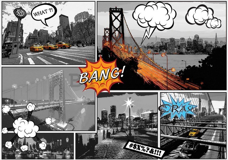 Fotomurale in TNT: New York (Comics) - 254x368 cm