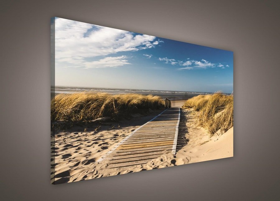 Quadro su tela: Sentiero sulla spiaggia (2) - 75x100 cm