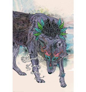 Poster -  Journeying Spirit Wolf, Mat Miller