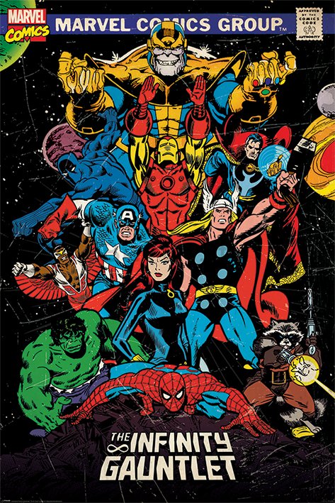 Poster - Marvel Retro (Infinity Gauntlet)