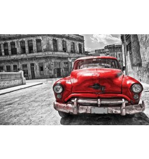 Fotomurale in TNT: Auto d'epoca americana (rossa) - 254x368 cm