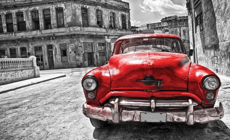 Fotomurale in TNT: Auto d'epoca americana (rossa) - 184x254 cm