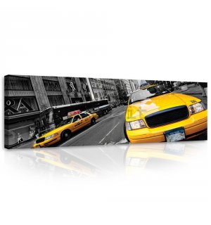 Quadro su tela: Manhattan Taxi (2) - 145x45 cm