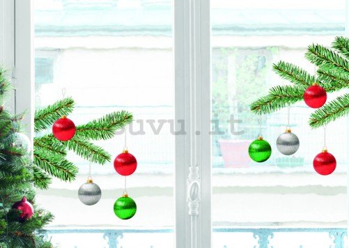Adesivo su vetro natalizio - Decorazioni sull’albero
