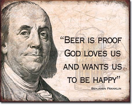 Targa in latta - Ben Franklin (Beer)