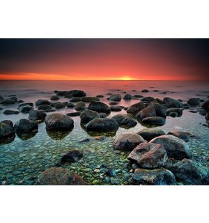 Fotomurale: Pietre sulla spiaggia (1) - 184x254 cm