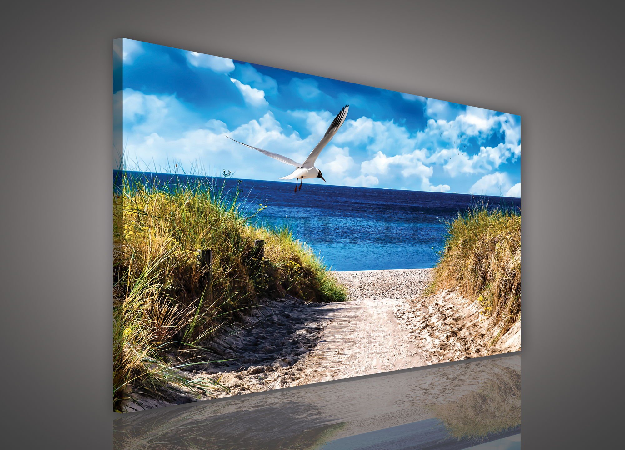 Quadro su tela: Sentiero sulla spiaggia (7) - 75x100 cm