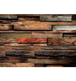 Fotomurale in TNT: Parete di legno (2) - 184x254 cm