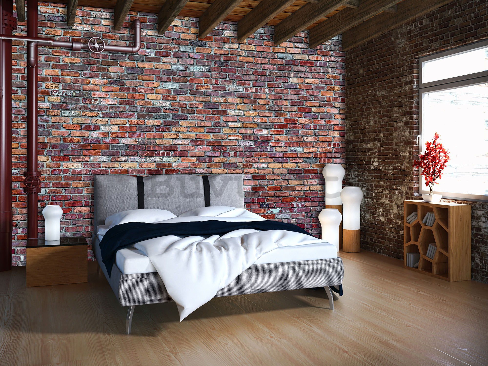 Fotomurale: Muro di mattoni (4) - 184x254 cm
