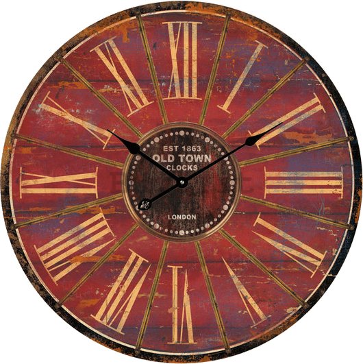 Orologio da parete in vetro - Old Town Clocks (marrone)