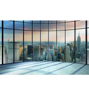 Fotomurale: Vista su New York dalla finestra - 184x254 cm