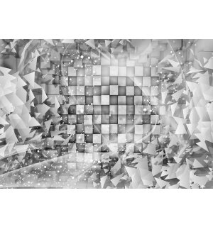 Fotomurale: Astrazione grigia - 184x254 cm