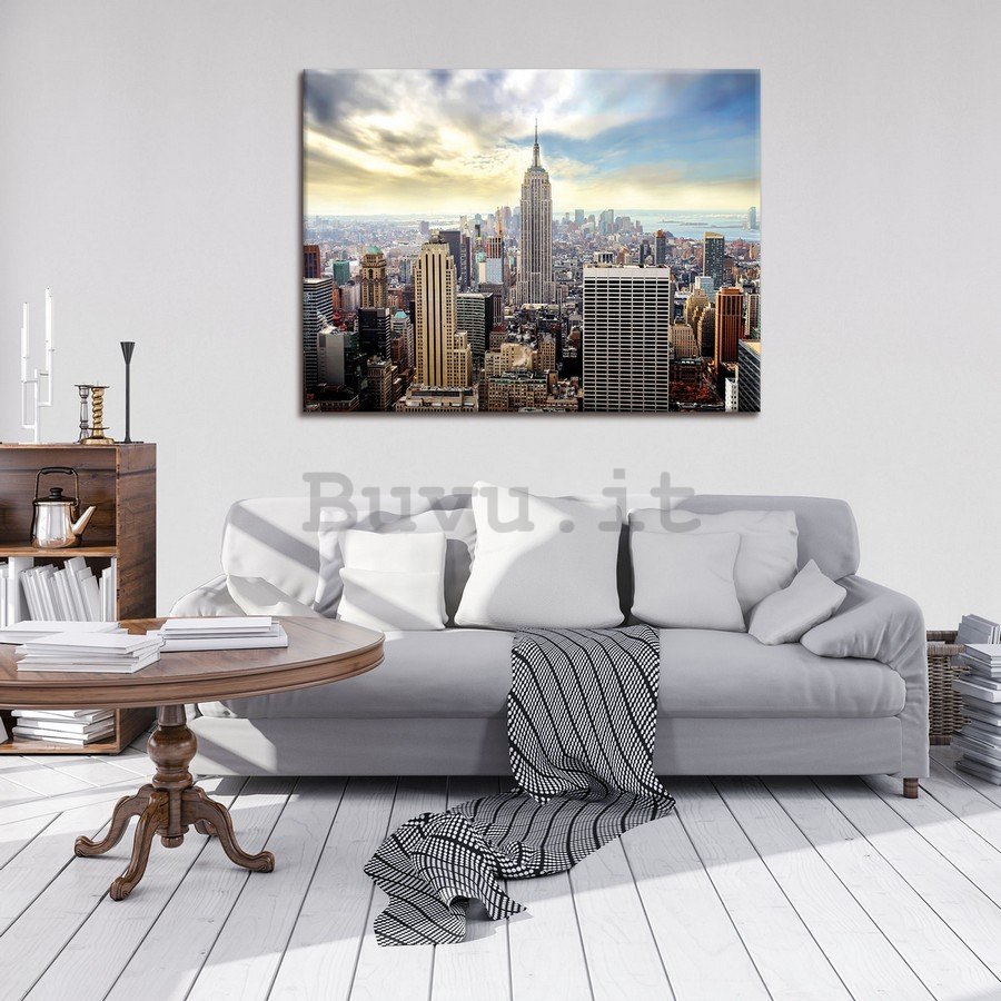 Quadro su tela: Vista di Manhattan - 75x100 cm